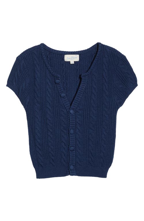 Pacsun Liana Cable Cardigan In Blue
