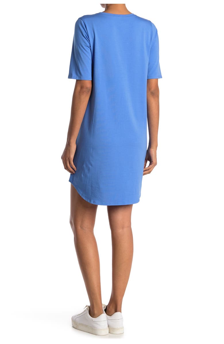 Eileen Fisher Stretch Organic Cotton T-Shirt Dress, Alternate, color, 