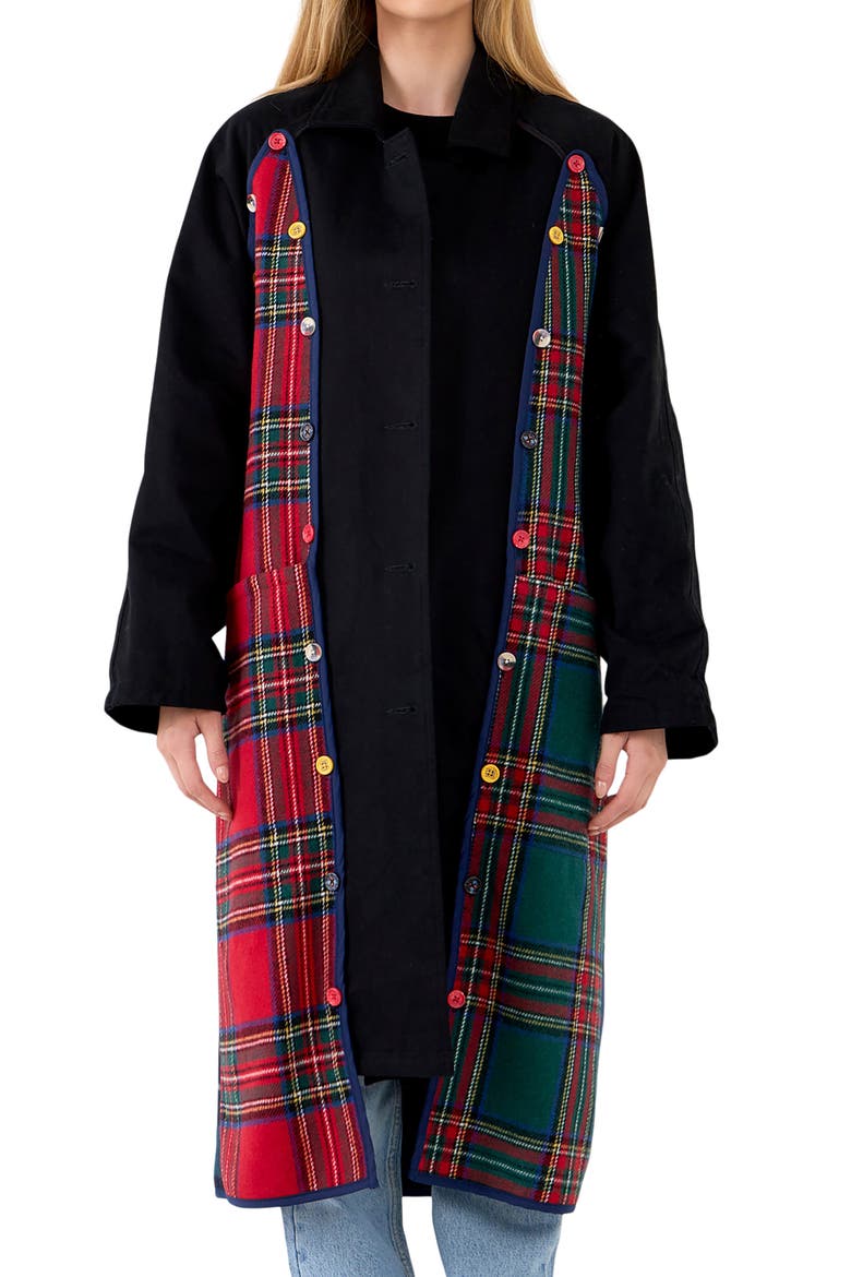 Longline Reversible Coat, Alternate, color, MULTI