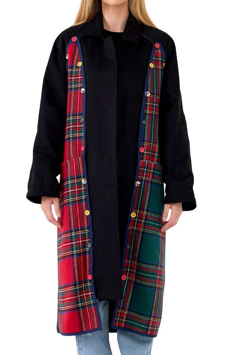 Grey Lab Longline Reversible Coat, Alternate, color, Multi