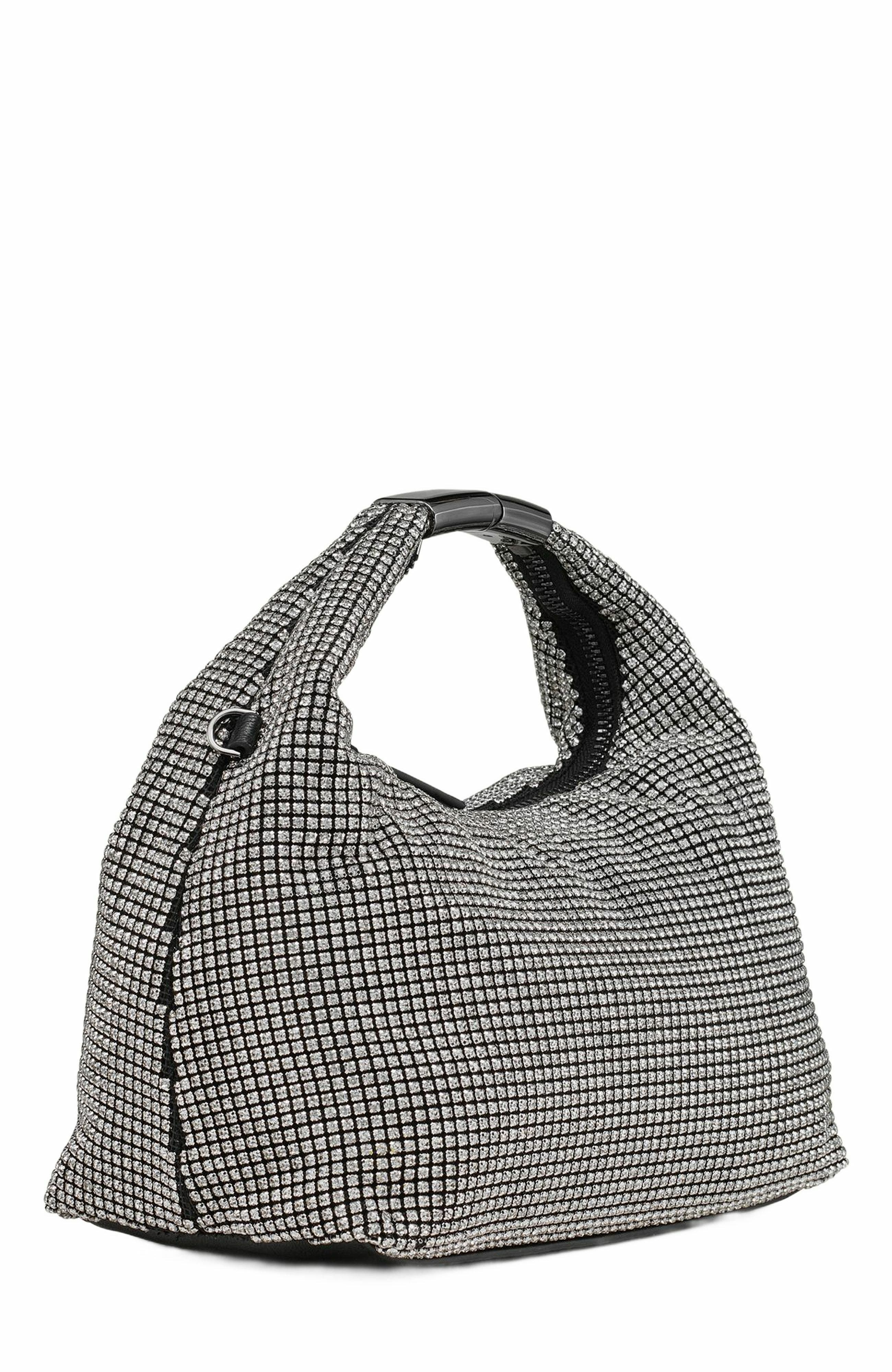Mel Top-Zip Hobo Bag, Alternate, color, Clear