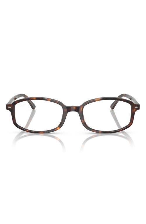 Ray Ban Ray-ban 54mm Irregular Optical Glasses In Havana