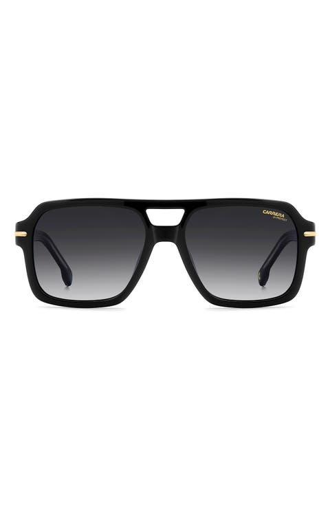 56mm Gradient Square Sunglasses