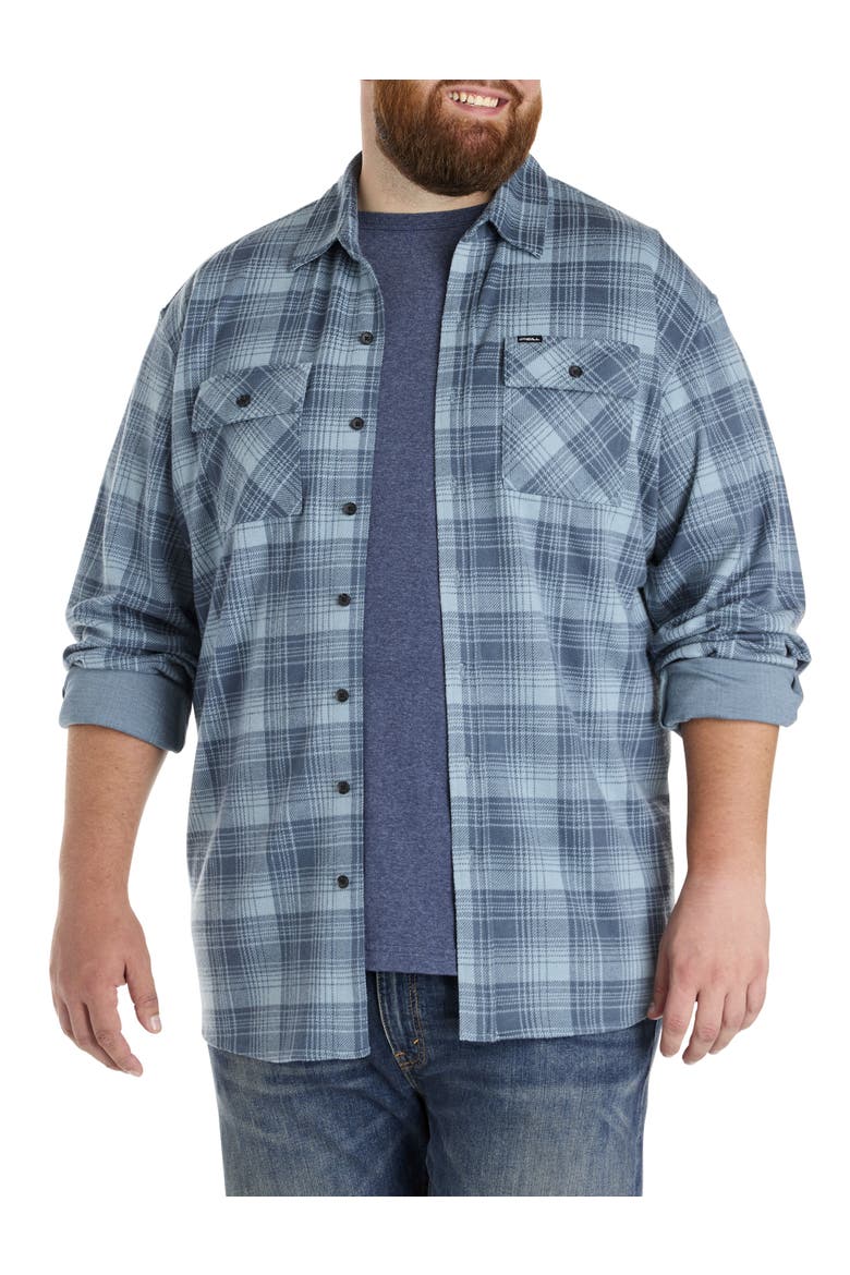 Big & Tall Sutton Plaid Sport Shirt, Main, color, CITADEL