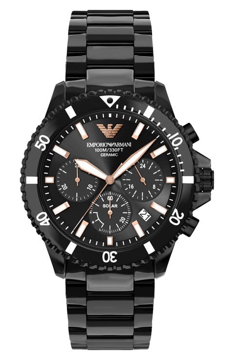 World Explorer Solar Chronograph Ceramic Watch