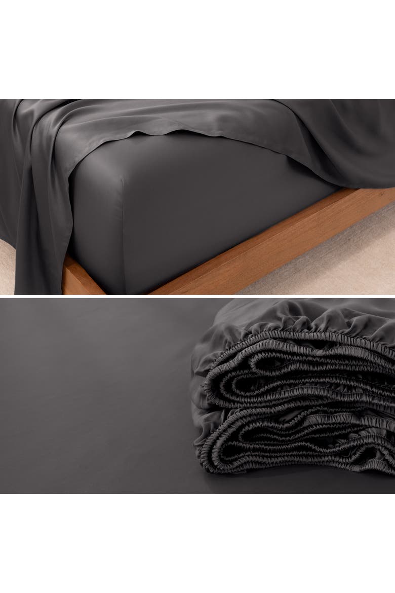 TENCEL Lyocell Sheet Set - Split King, Alternate, color, Forged Iron Grey