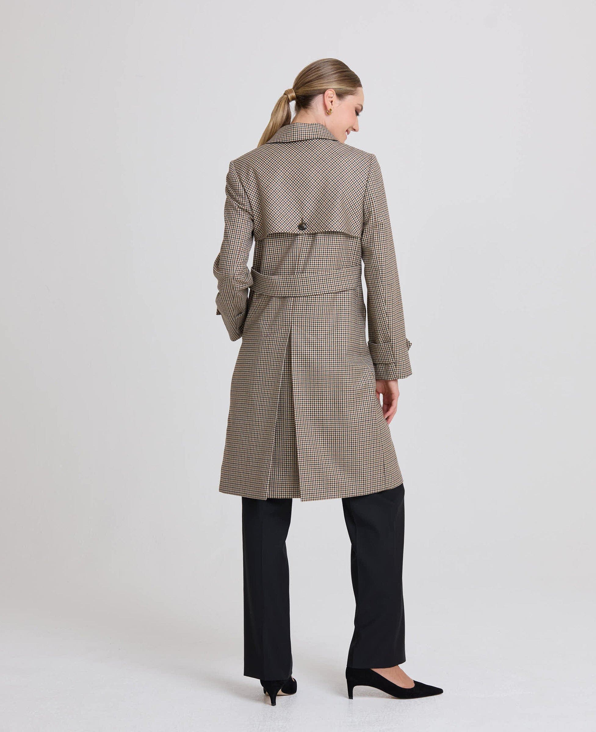 Really Wild Clothing Orwell Check Trench Coat (Women) | Nordstrom