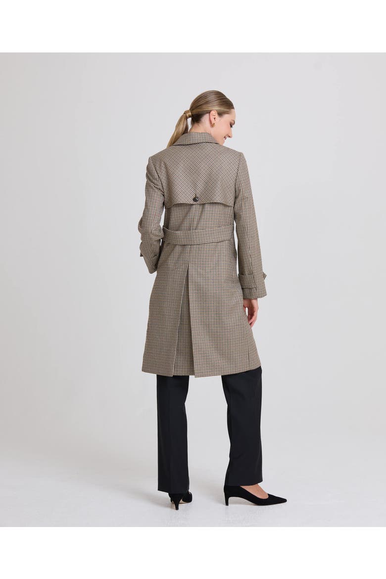 Orwell Check Trench Coat, Alternate, color, Chestnut Check