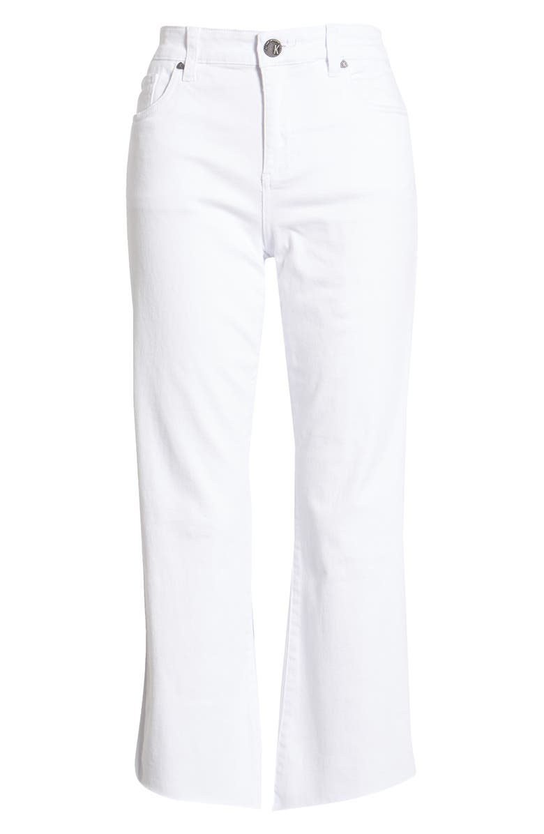 KUT from the Kloth Kelsey High Waist Raw Hem Ankle Flare Jeans, Alternate, color,