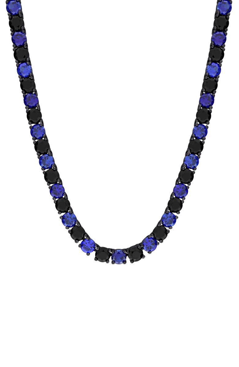 DELMAR Men's Lab Created Sapphire Necklace, Main, color, 