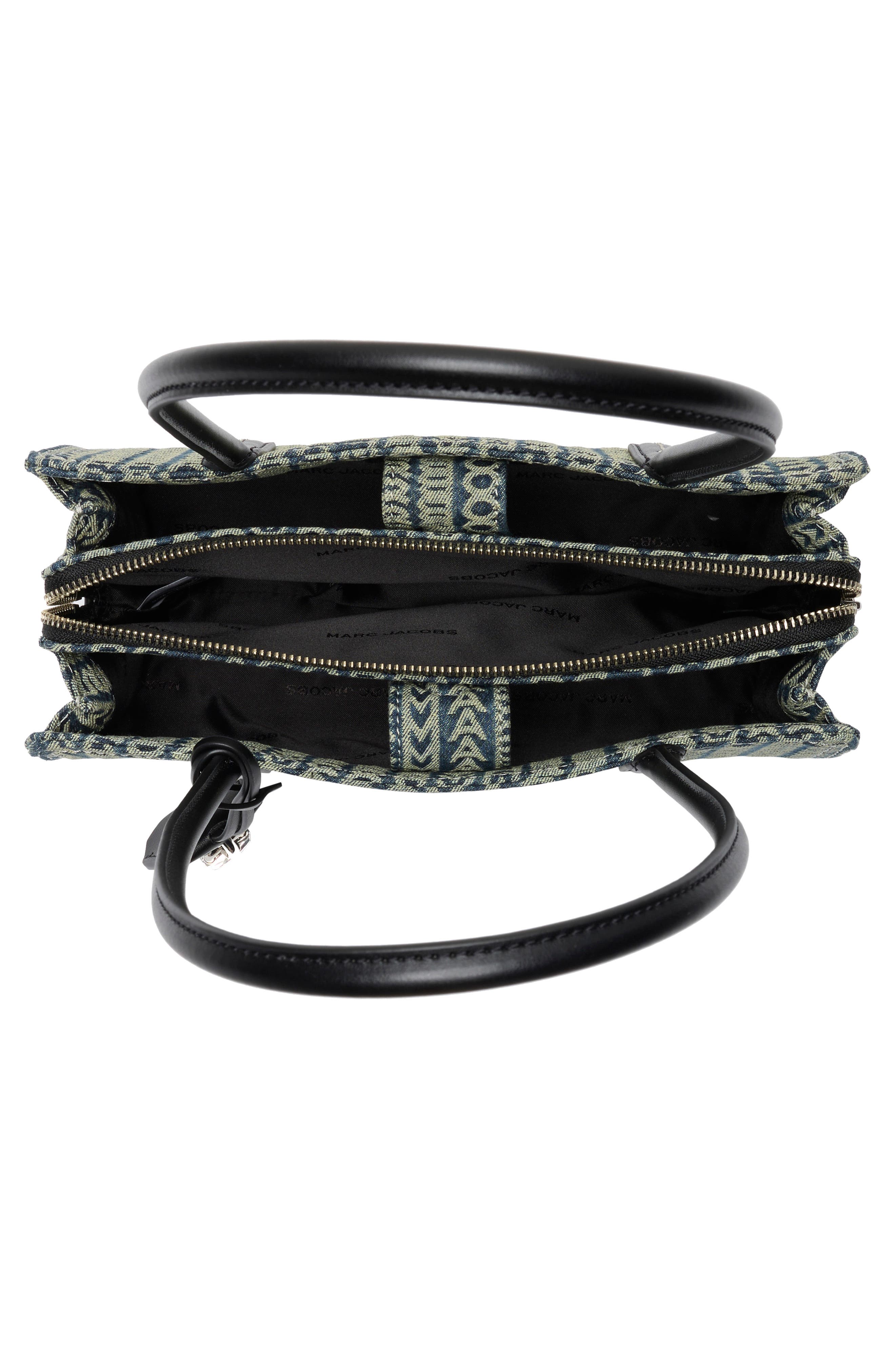 The Monogram Denim Bold Satchel, Alternate, color, INDIGO