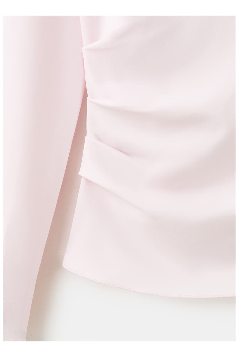 One-Shoulder Turtleneck Top, Alternate, color, PALE PINK