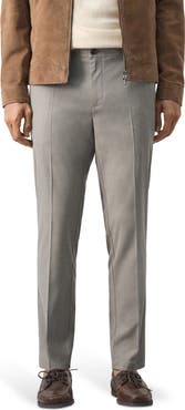 MANGO Slim Fit Pleat Front Pants