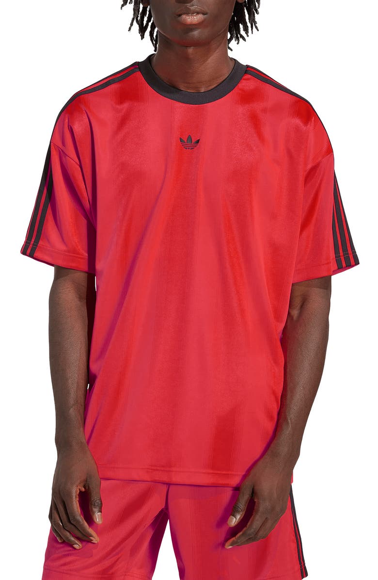 adidas 3-Stripes Jacquard Crewneck Jersey, Main, color, 