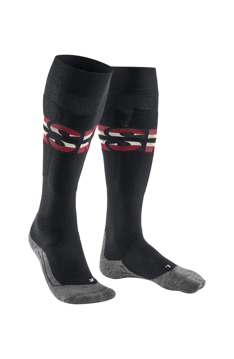Falke SK4 Advanced Ski Socks, Alternate, color, Black-Mix Ski