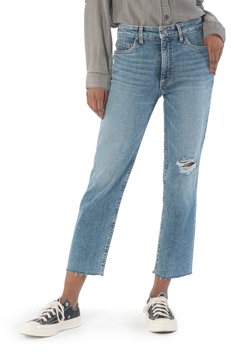 Women's Rachel High Waist Fab Ab Mom Jeans, Main, color, RESPECTED