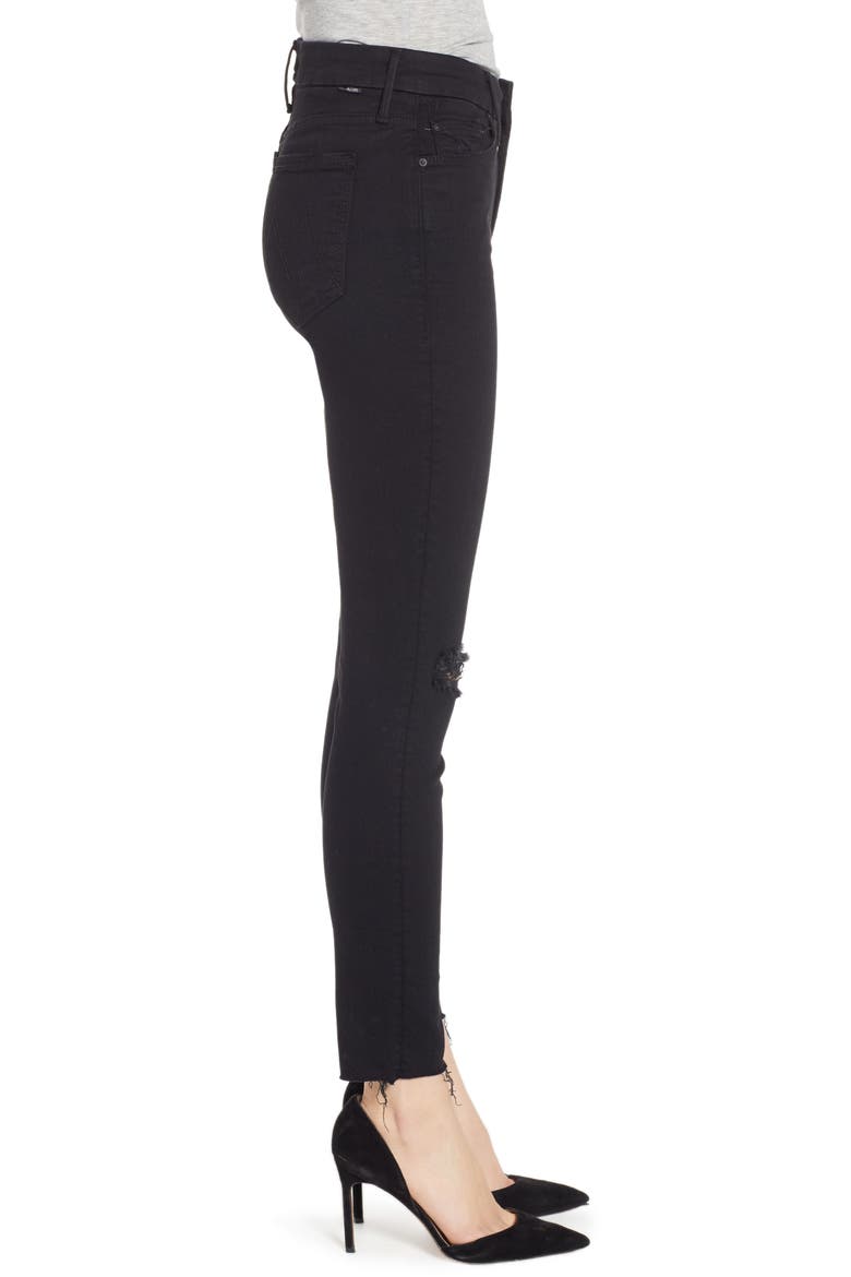 The Looker Frayed Ankle Skinny Jeans, Alternate, color, GOLD BOLT