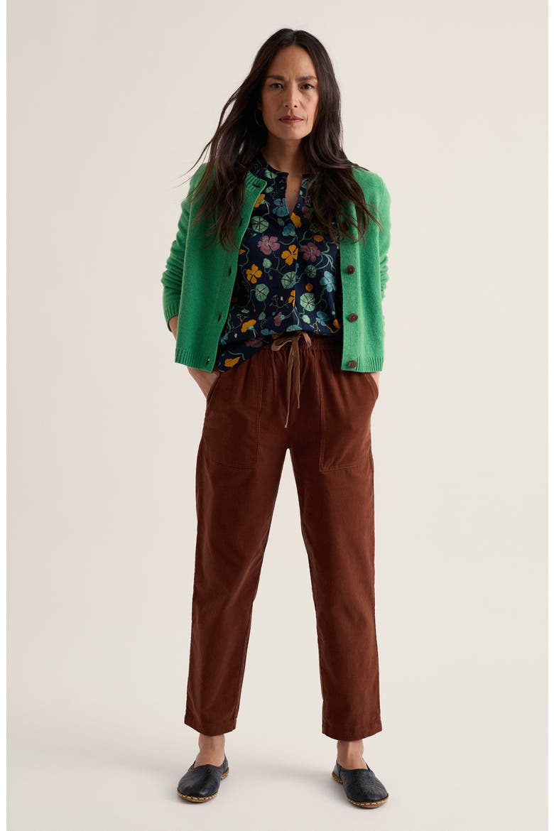 Sholl Organic Cotton Crop Pants, Alternate, color, DARK NUTMEG