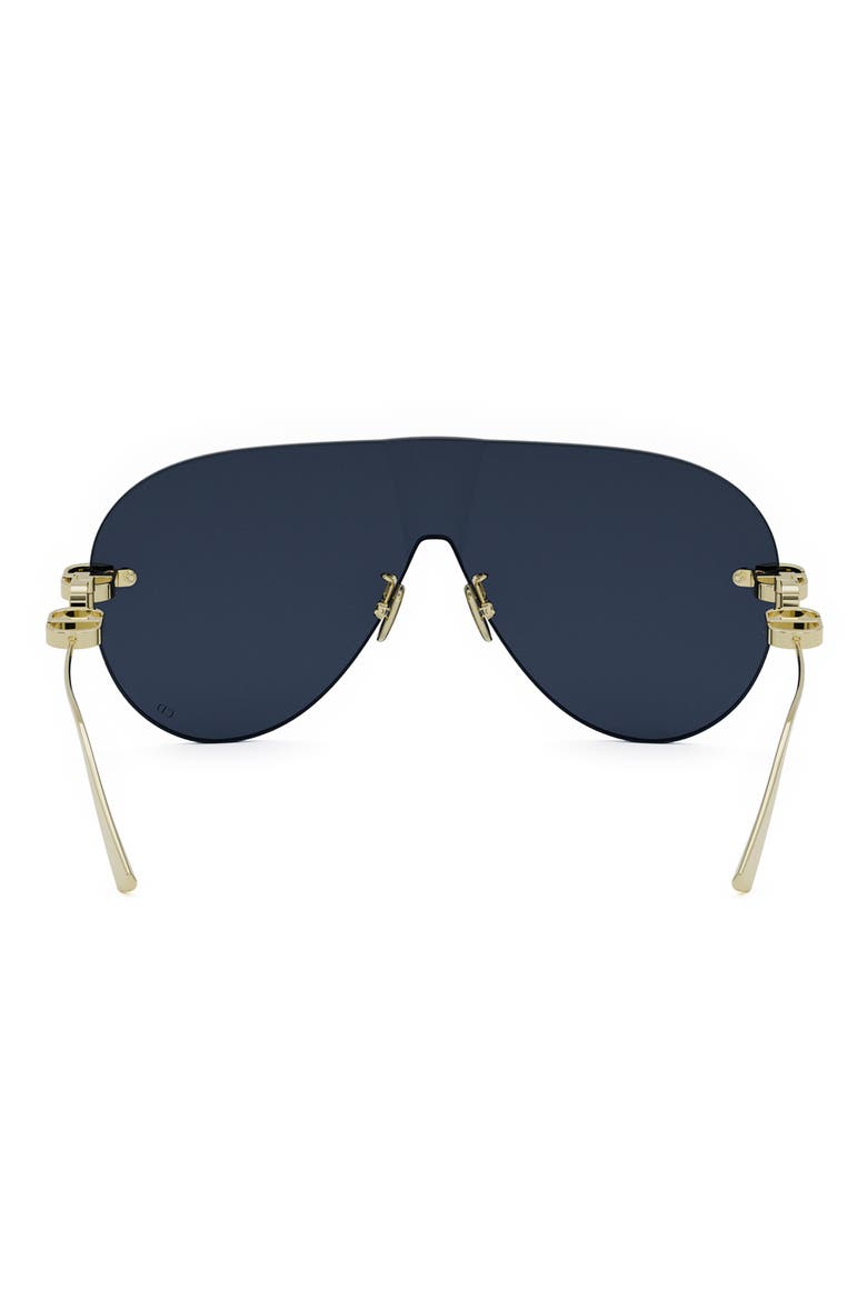CD Chain M2U Rimless Pilot Sunglasses, Alternate, color, SHINY GOLD DH / BLUE