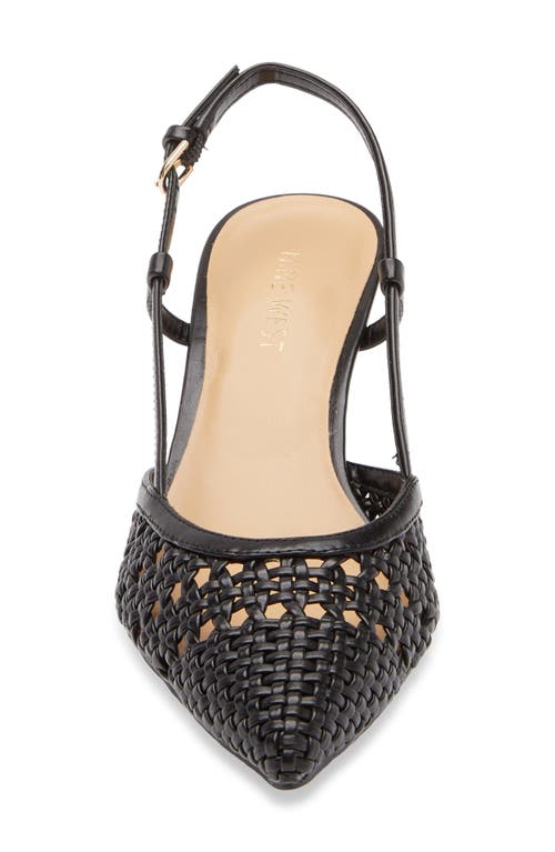 Nine West Rowen Pointed Toe Slingback Pump In Black