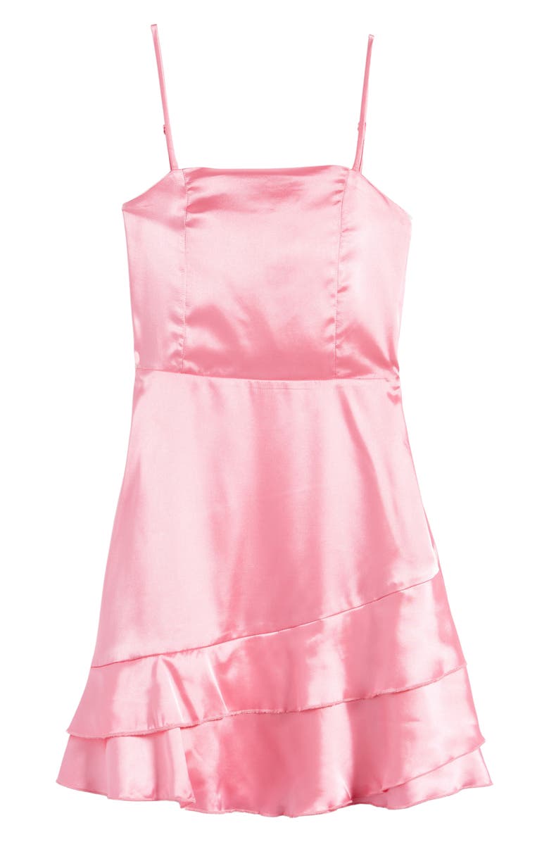 Kids' Ruffle Satin Dress