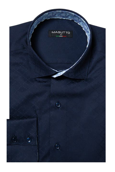 Willis Geometric Button-Up Long Sleeve Shirt