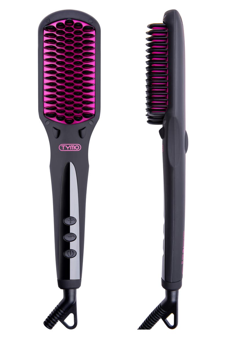 iONIC Hair Straightener Brush, Main, color, BLACK