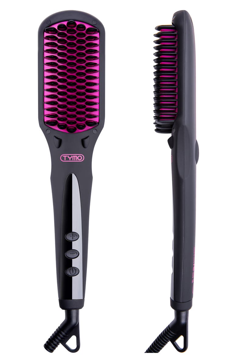 TYMO iONIC Hair Straightener Brush, Main, color, Black