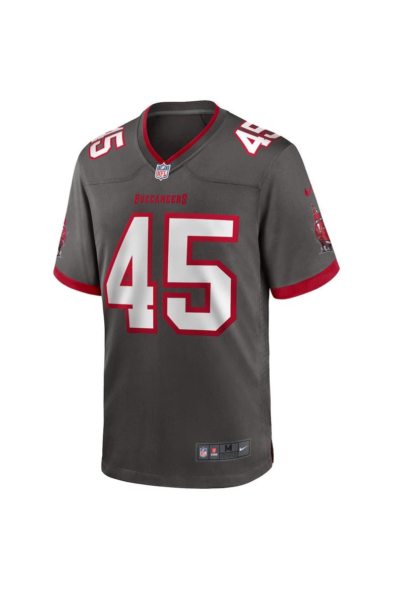 Men's Nike Devin White Pewter Tampa Bay Buccaneers Game Jersey, Alternate, color, PEWTER
