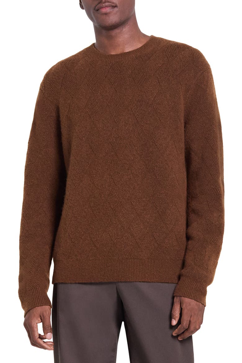 Sascha Crewneck Sweater, Main, color, DARK ACACIA - 2U9