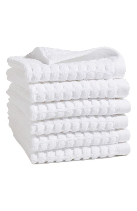 Quick Dry 6-Pack Cotton Washcloths