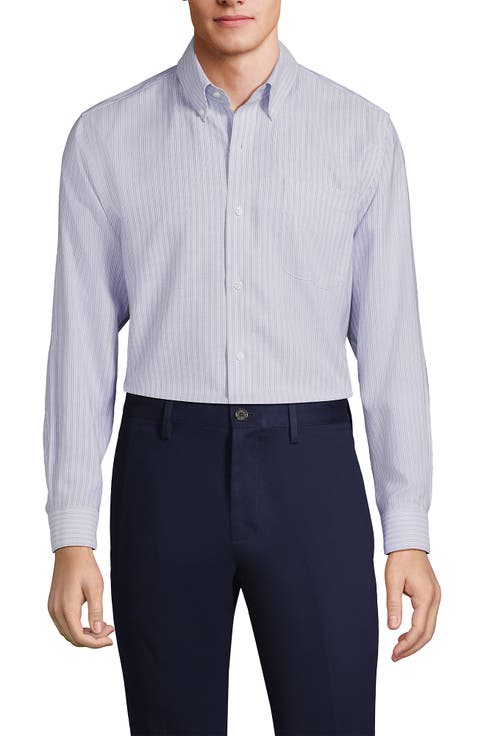 Tall No Iron Supima Cotton Oxford Dress Shirt