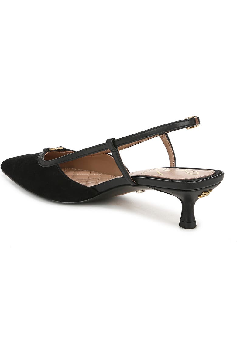 Sam Edelman Toni Slingback Pointed Toe Kitten Heel Pump, Alternate, color,