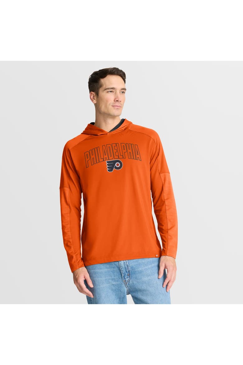 Men's Fanatics Orange Philadelphia Flyers Penalty Shot Long Sleeve Hoodie T-Shirt, Main, color, Orange
