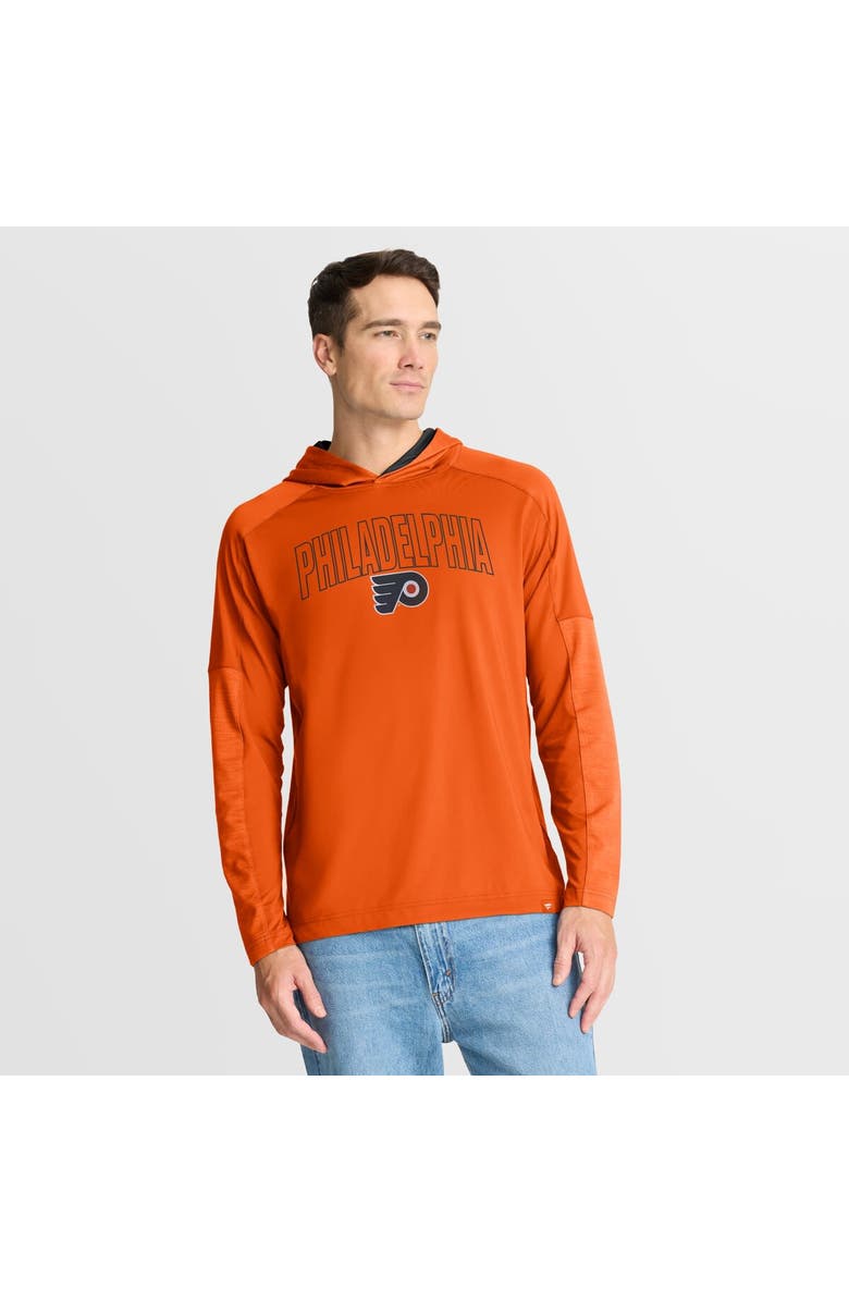 FANATICS Men's Fanatics Orange Philadelphia Flyers Penalty Shot Long Sleeve Hoodie T-Shirt, Main, color, Orange