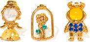 Girls Crew Disney Beauty & The Beast Stud Earrings Set