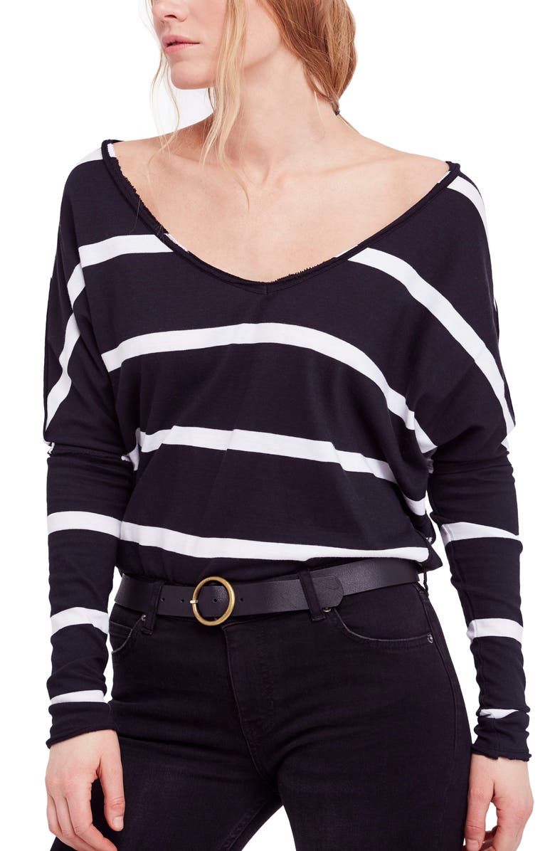 Free People Upstate Stripe Tee, Main, color, 