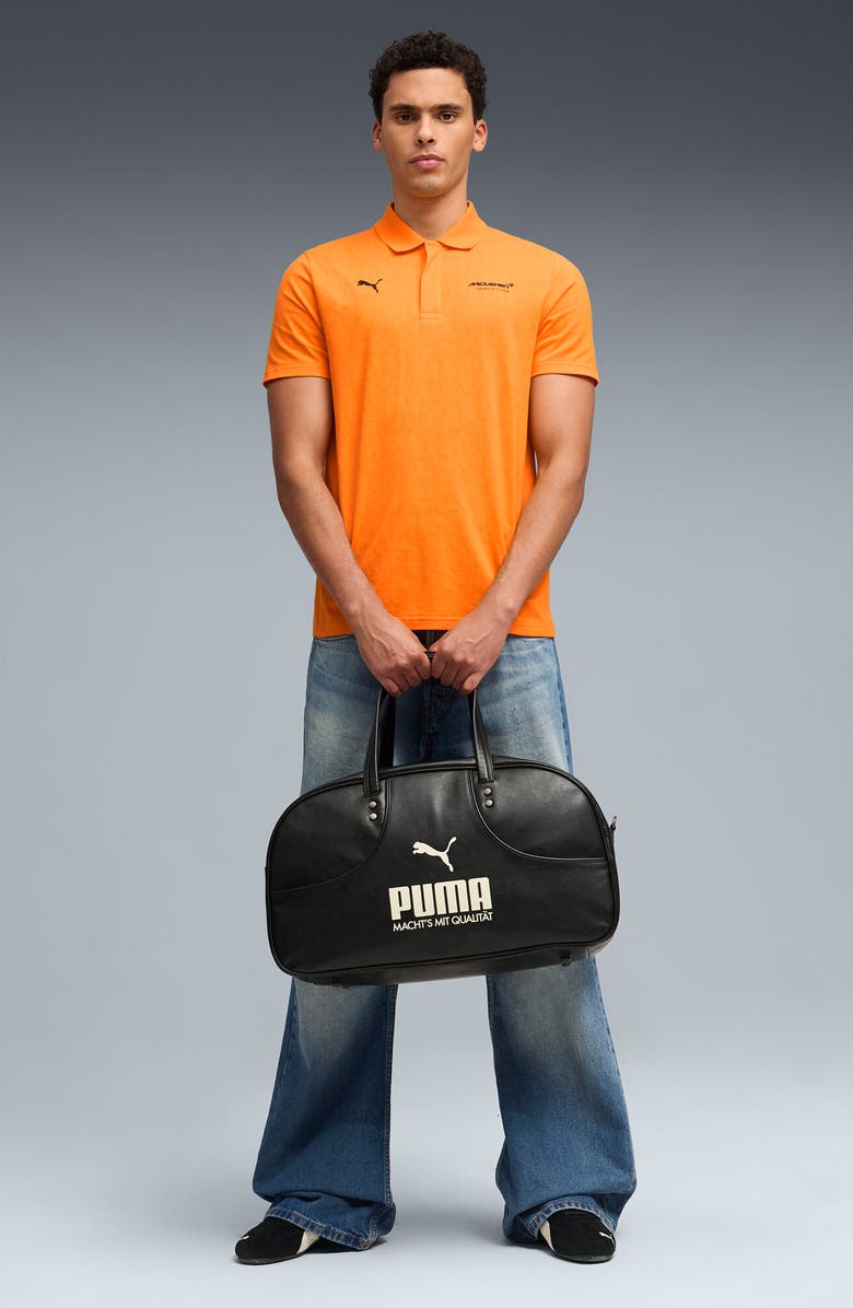 PUMA McLaren Jacquard Logo Polo, Alternate, color, Papaya
