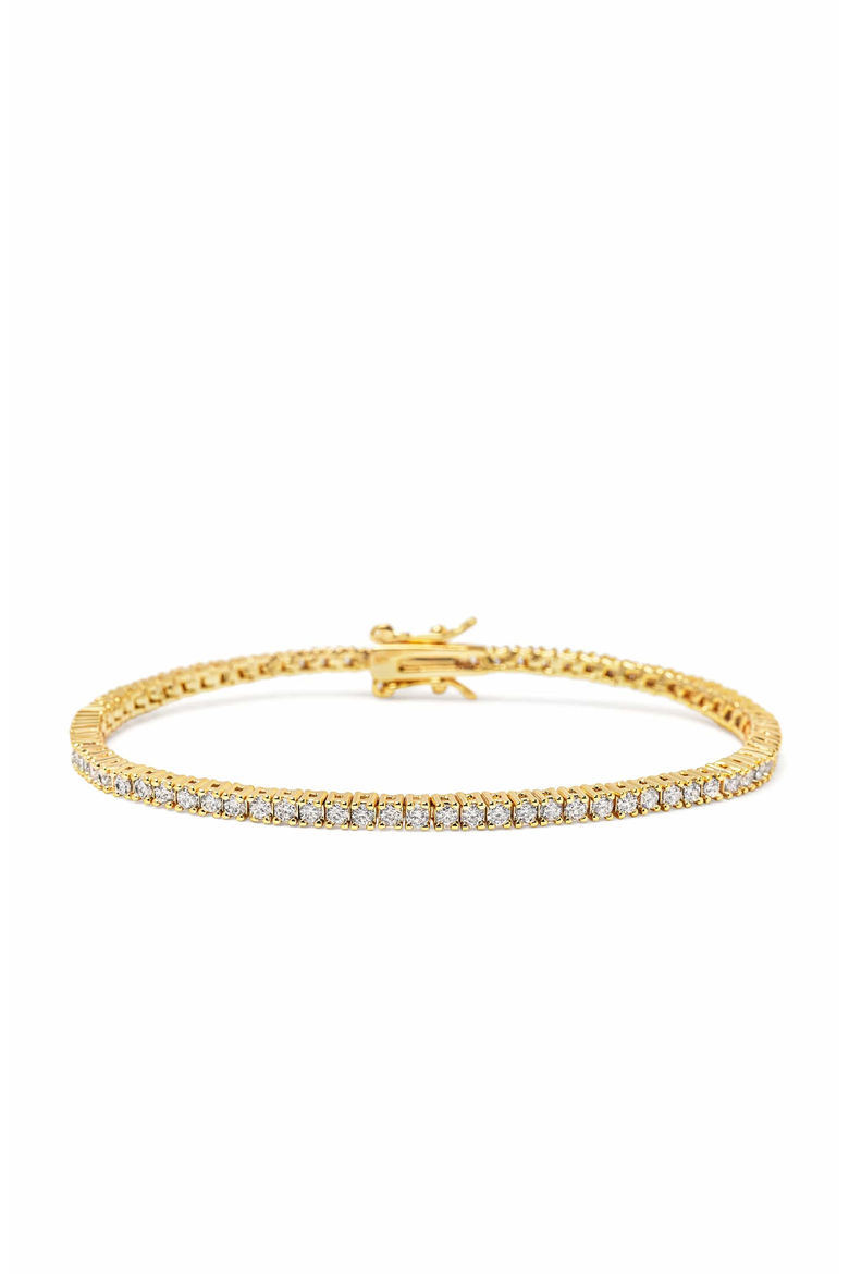 Gold Mini Tennis Bracelet, Main, color, Gold