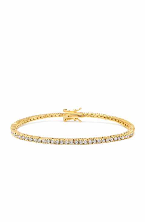 Gold Mini Tennis Bracelet