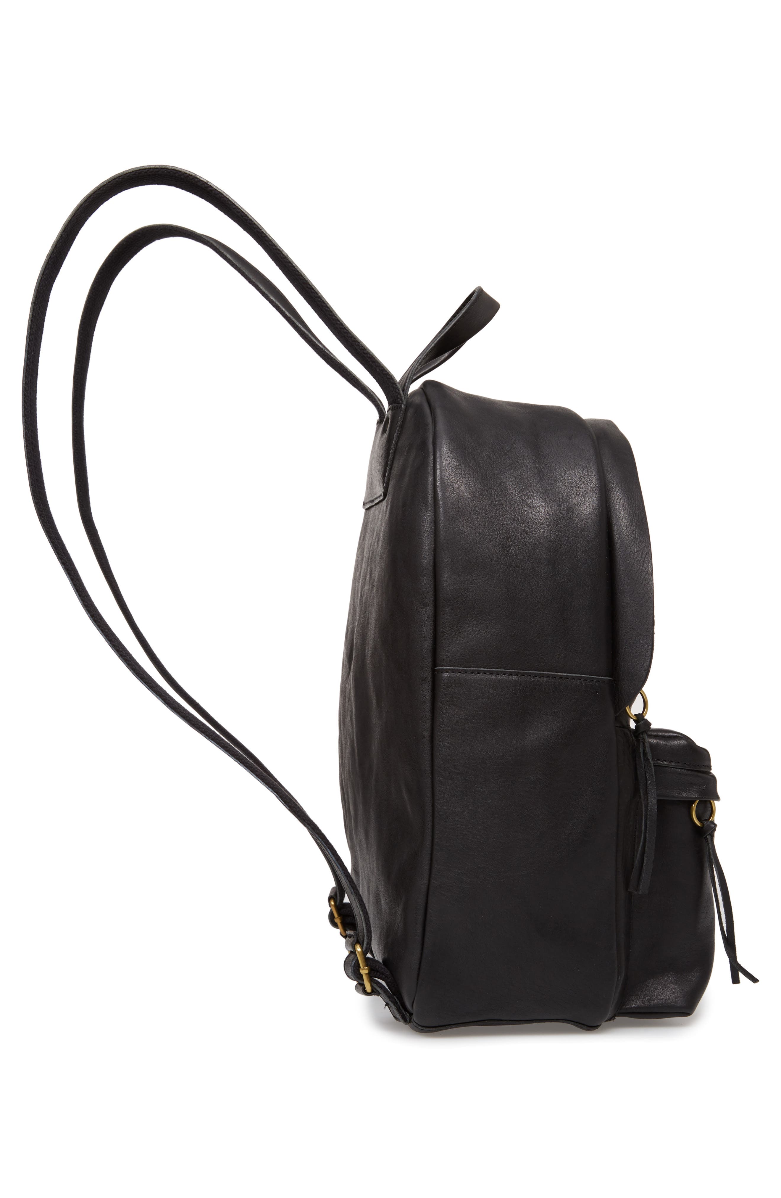 Madewell Lorimer Leather Backpack, Alternate, color, 