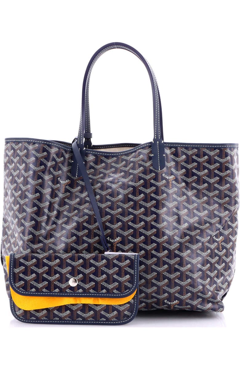 Pre-Owned Goyard Saint Louis Tote Coated Canvas PM, Alternate, color, Blue