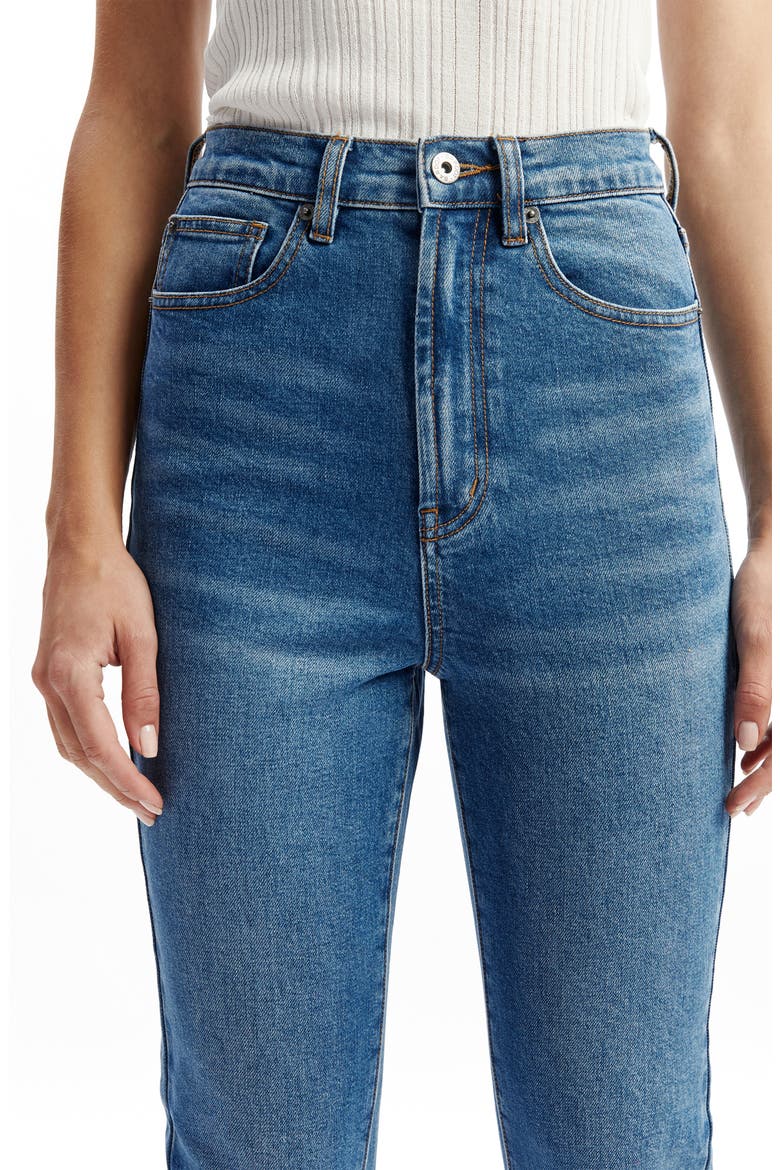Heidi Straight Leg Crop Jeans, Alternate, color, DARK DENIM