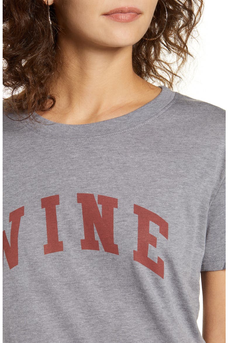 Wine Tee, Alternate, color, HEATHER GREY