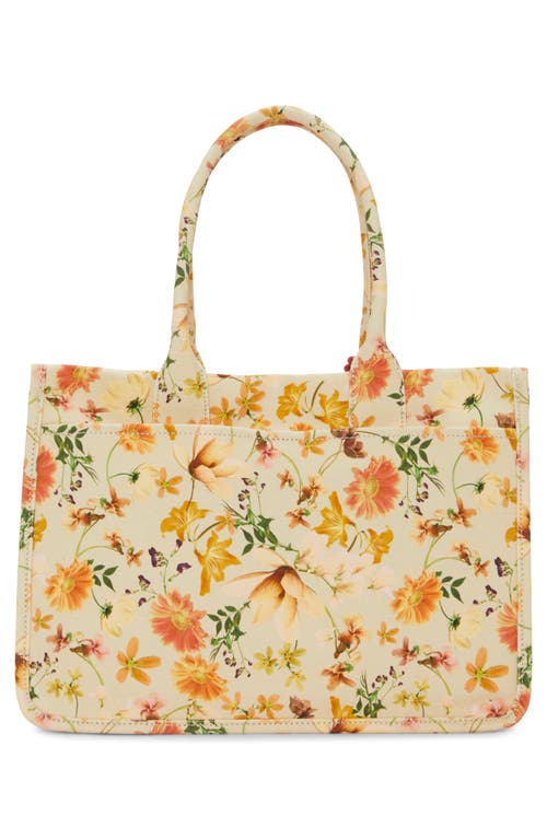 Vince Camuto Orla Canvas Tote In Panna Creme Floral