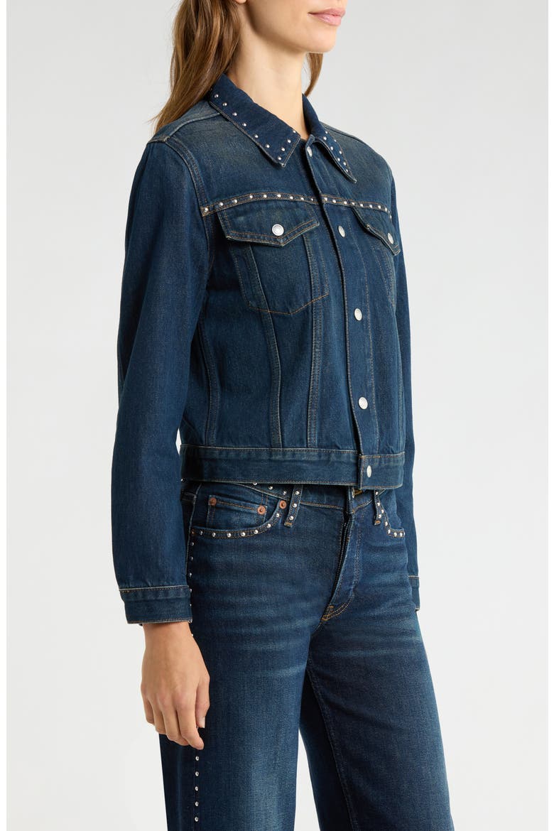 Baby Trucker Jacket, Alternate, color, BARLEY WORN STUD