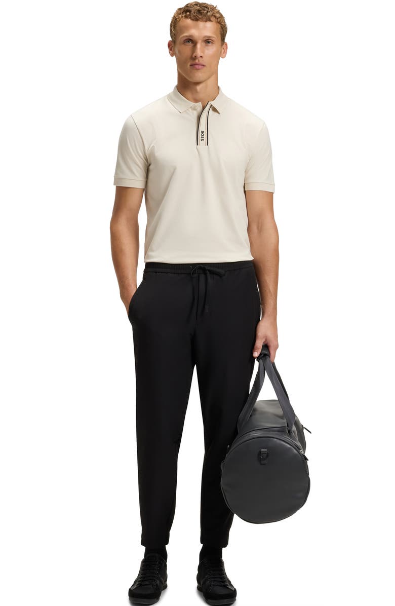 BOSS Paddy Cotton Polo, Alternate, color, Open White