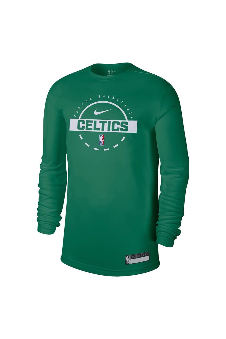 Men's Nike Kelly Green Boston Celtics 2025/26 On-Court Flare Dri-FIT Practice Long Sleeve Tri-Blend T-Shirt, Alternate, color, Kelly Green