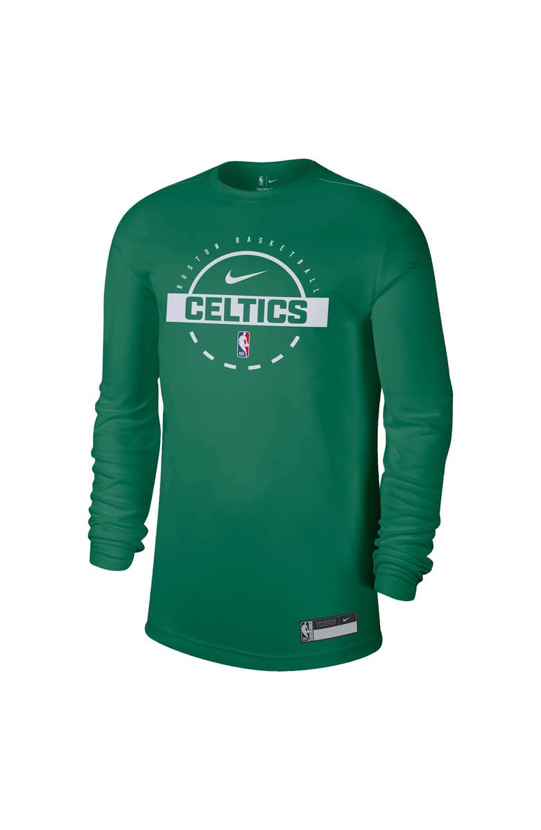 Nike Men's Nike Kelly Green Boston Celtics 2025/26 On-Court Flare Dri-FIT Practice Long Sleeve Tri-Blend T-Shirt, Alternate, color, Kelly Green