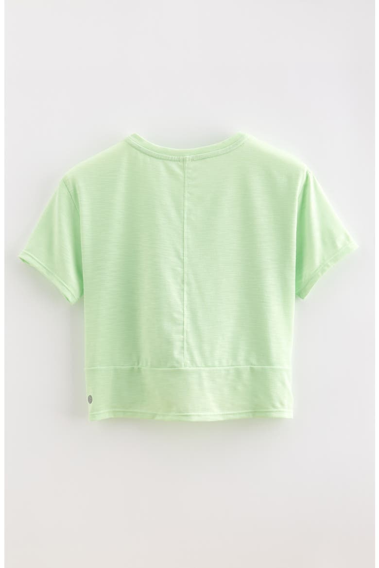 Kids' Twist Front T-Shirt, Alternate, color, GREEN VERDE